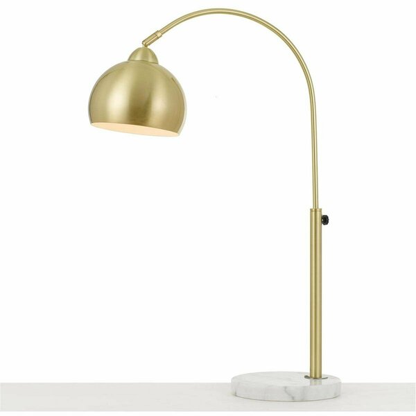Lightitup Oil Rubbed Bronze Table Lamp with Metal Globe 1-60 watt Edison Bulb - 9 x 30 in. LI164696
